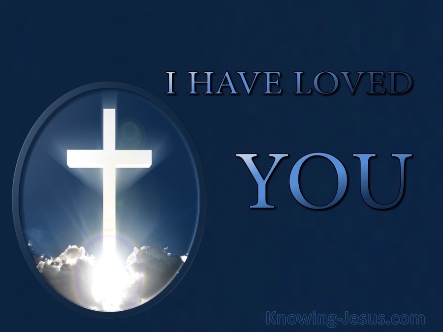 John 13:34 I Have Loved You (devotional)02:04 (navy)